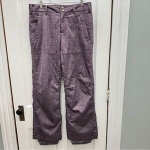 Burton dry ride purple snowpants snow pants women’s large.  Adjustable waist